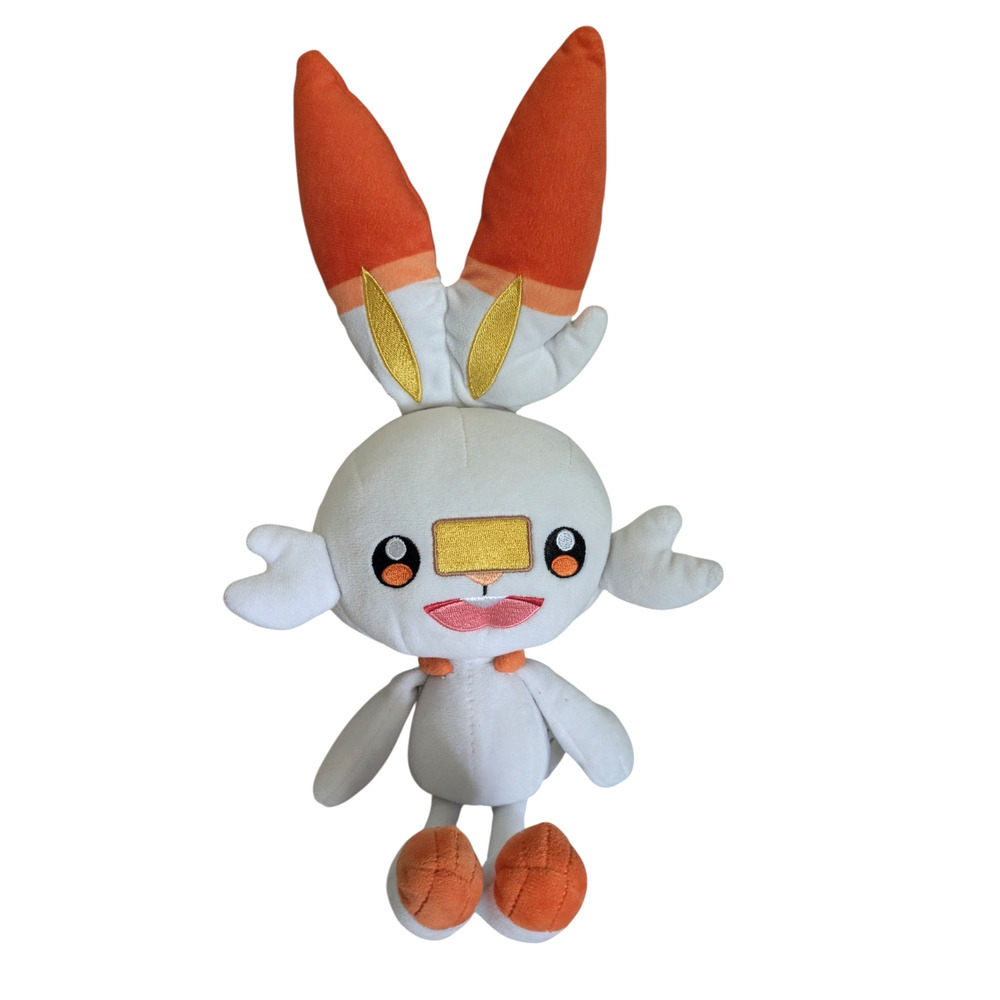 Pokemon Scorbunny Stuffed Animal Plush 2021 Nintendo Fire Type Starter Bunny